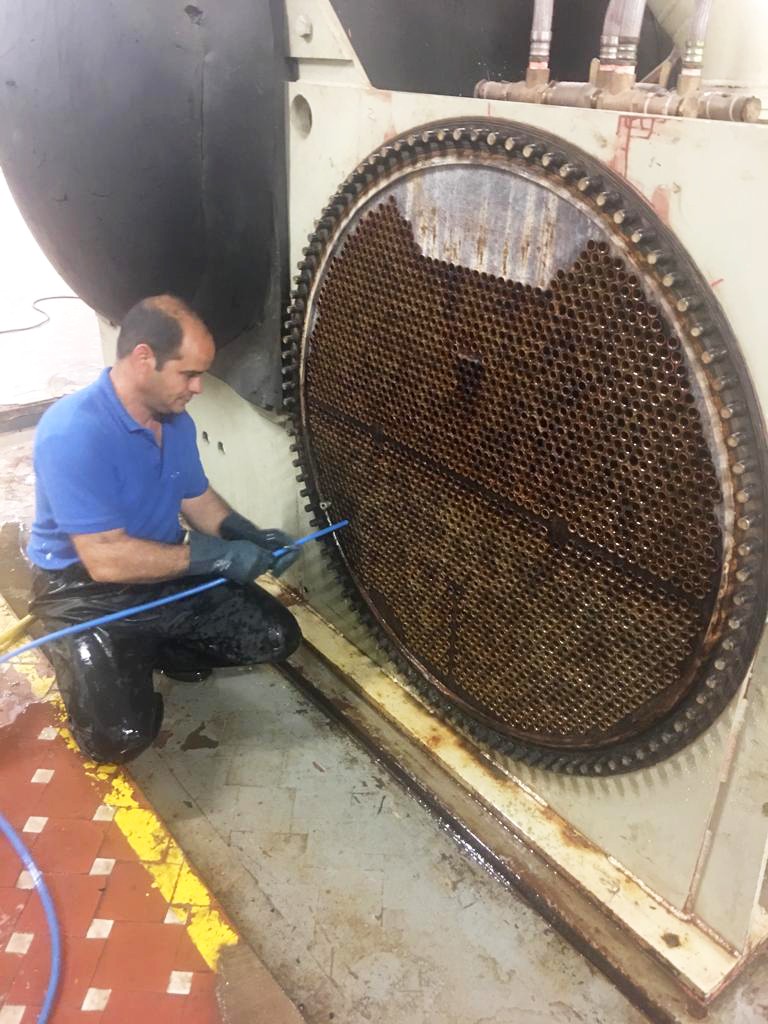 Limpieza: Intercambiadores tubulares